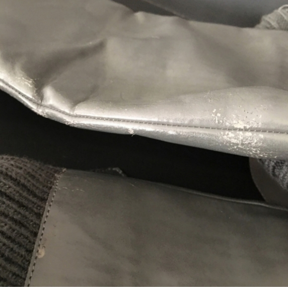 Bakers "Cashmere" Fold Over Sweater Top Mid Calf Platform Boots Gray 7.5 Buckle - Picture 7 of 9